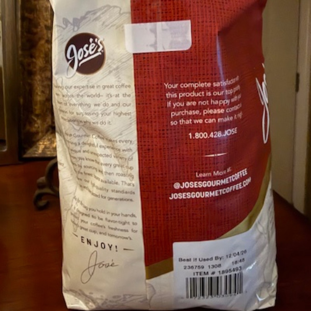 Jose's Maple Pecan Gourmet Coffee - 2lb bag - Picture 2 of 2